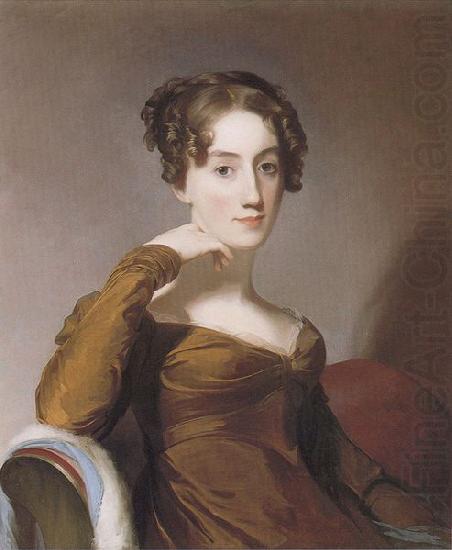 Oil on canvas portrait of Elizabeth McEuen Smith by Thomas Sully, Thomas Sully
